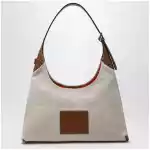 Marc Jacobs Sack Bag bucket bag in canvas and leather beige/argan
