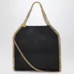 Stella McCartney Black/gold Falabella Mini Tote bag
