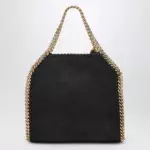 Stella McCartney Black/gold Falabella Mini Tote bag