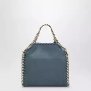 Stella McCartney Falabella micro tote bag in vegan leather blue