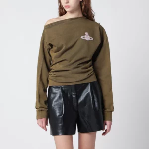 Vivienne Westwood Green Hebo sweatshirt with Orb logo