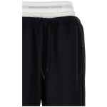 T By Alexander Wang Wide Leg W/ Logo Elastic Exposed Brief Joggers