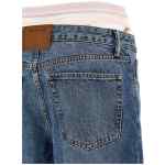 Denim X Alexander Wang Slit Hem Prestyle Hotfix Mesh Undie Jeans