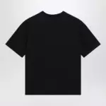 The Row Black cotton short-sleeve crewneck T-shirt