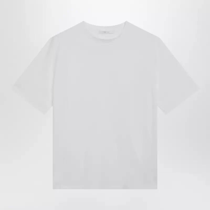 The Row Short-sleeve crewneck cotton T-shirt in white