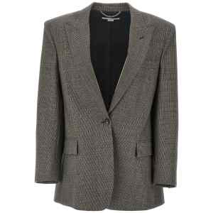 Stella Mccartney Single-breasted Micro Houndstooth Blazer