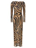 Emilio Pucci Marmo Print Tulle Dress