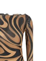 Emilio Pucci Marmo Print Tulle Dress