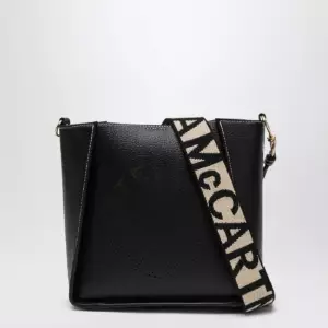 Stella McCartney Square black crossbody bag with logo