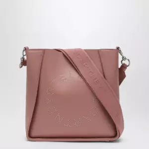Stella McCartney Square pink crossbody bag with logo