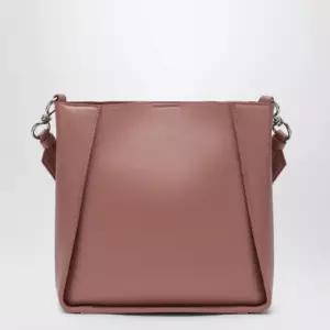 Stella McCartney Square pink crossbody bag with logo
