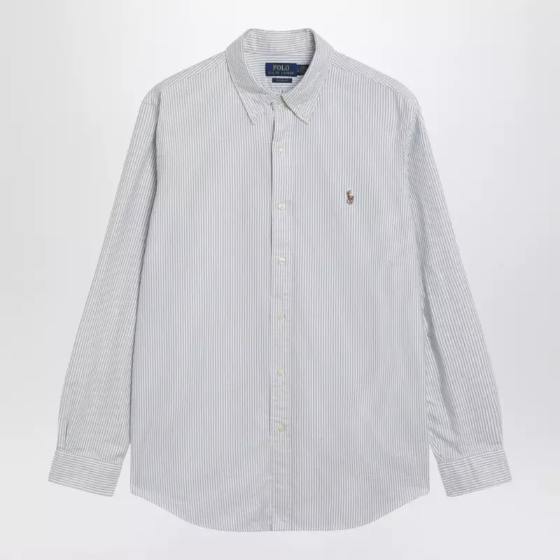 Polo Ralph Lauren Light blue/white striped Oxford shirt Custom-fit