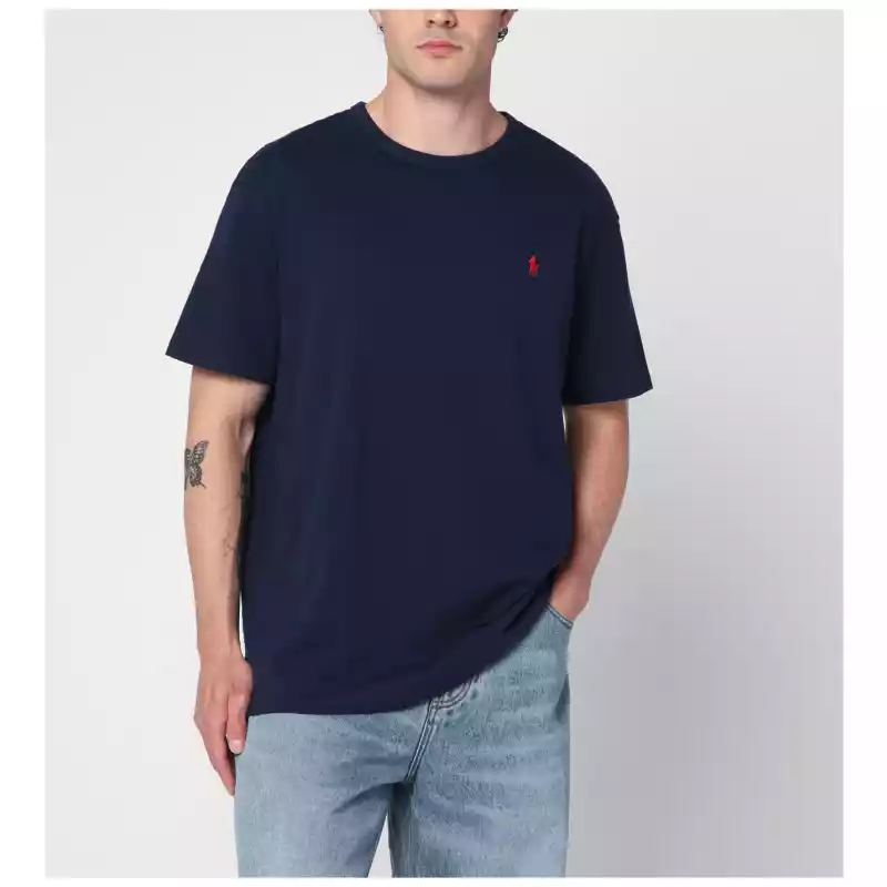 Polo Ralph Lauren Navy blue cotton Classic-Fit T-shirt