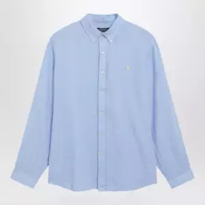 Polo Ralph Lauren Light Blue Linen Button-Down Shirt
