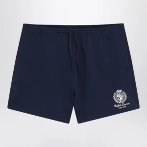 Polo Ralph Lauren Blue cotton shorts with graphic logo