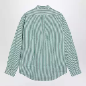 Polo Ralph Lauren White/green striped Custom-Fit shirt