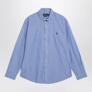 Polo Ralph Lauren White/blue striped Custom-Fit poplin shirt