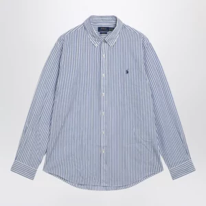 Polo Ralph Lauren White/blue striped Custom-Fit shirt
