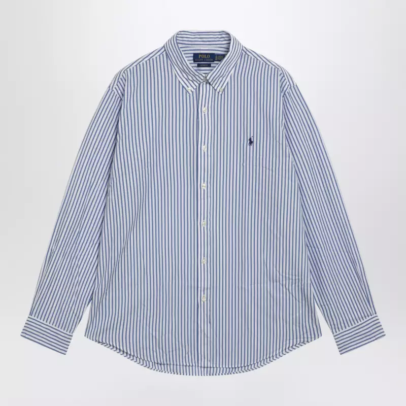 Polo Ralph Lauren White/blue striped Custom-Fit shirt