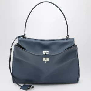 Balenciaga Rodeo medium light blue smooth calfskin bag