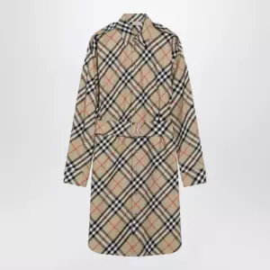 Burberry Beige Check shirt dress