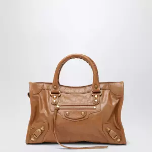 Balenciaga Small beige/antique gold Le City bag
