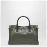 Balenciaga Le City small tote bag in military green