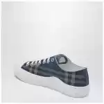 Burberry Blue Check cotton sneakers