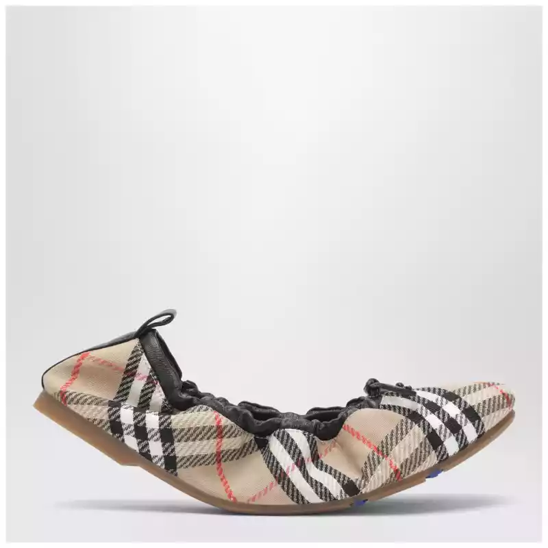 Burberry Fawn Check ballet flats beige