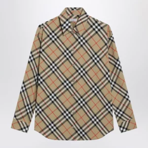 Burberry Beige shirt with Check pattern