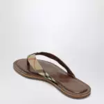 Burberry Pavilion Check nylon-blend sandals in sand beige