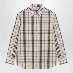 Beige Check shirt by Burberry