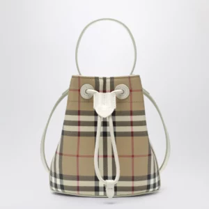 Burberry Mini bucket bag with Check pattern