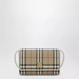 Burberry White Hampshire bag with Check pattern