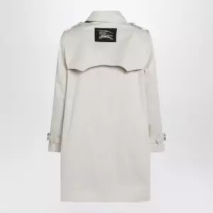 Burberry Short Summerside trench coat in cotton gabardine beige
