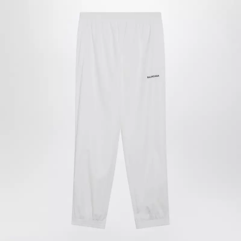 Balenciaga Logo jogging pants in white polyester
