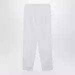 Balenciaga Logo jogging pants in white polyester