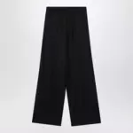 Balenciaga Palazzo trousers with elastic waist in black wool