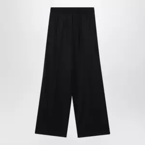 Balenciaga Palazzo trousers with elastic waist in black wool