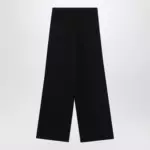 Balenciaga Palazzo trousers with elastic waist in black wool