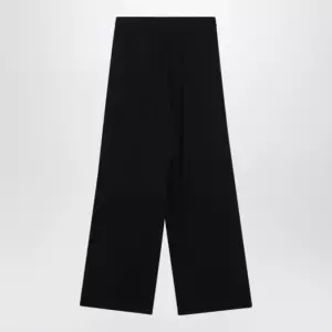 Balenciaga Palazzo trousers with elastic waist in black wool