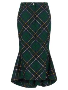 Alexander McQueen Mcqueen Tartan Skirt