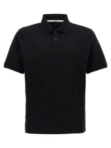 Saint Laurent Logo Embroidery Polo Shirt