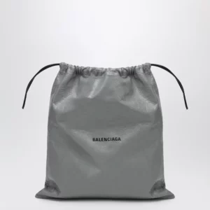 Balenciaga La Pochette dust bag shopper in Arena lambskin grey