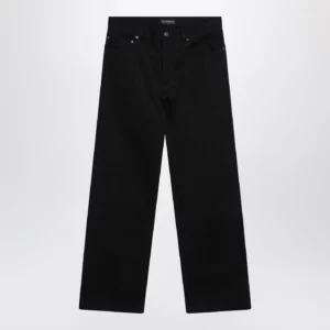 Balenciaga Black cotton denim trousers