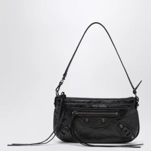 Balenciaga Le City black Arena lambskin pouch