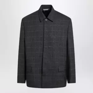 Balenciaga Grey check wool jacket