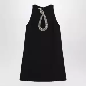 Valentino Short embroidered crepe couture dress