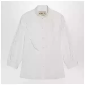Valentino White shirt with Sangallo embroidery
