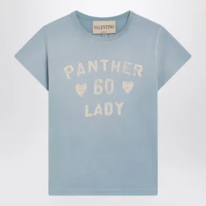 Valentino Light blue Panther Lady T-shirt